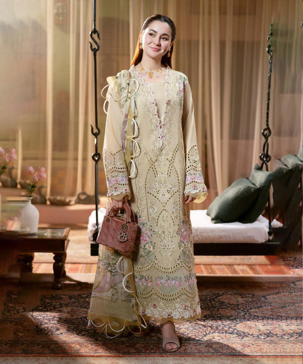 Lawn-3PC Embroidered Shirt with Digital Printed Jacquard Dupatta-1426