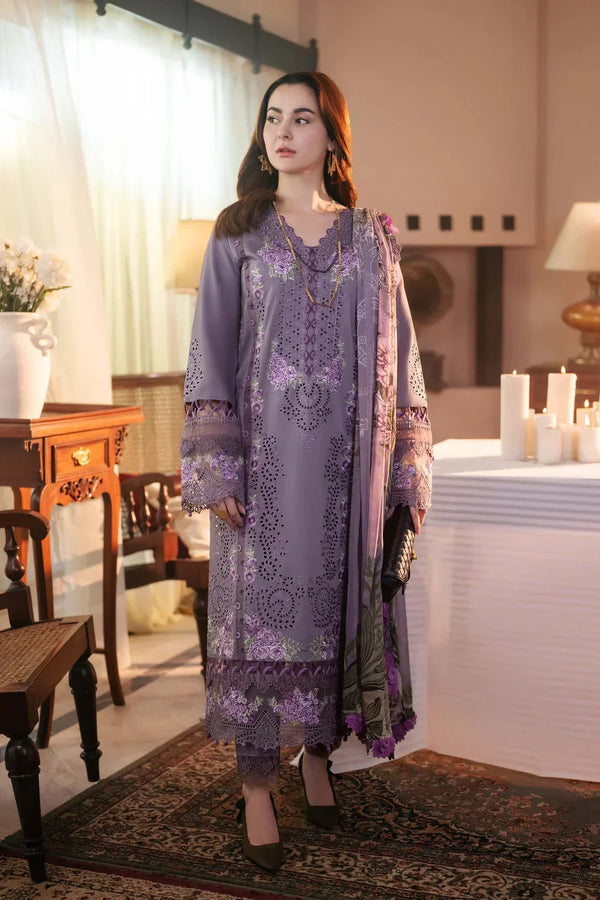 Lawn-3PC Embroidered Shirt with Digital Printed Jacquard Dupatta - 1375