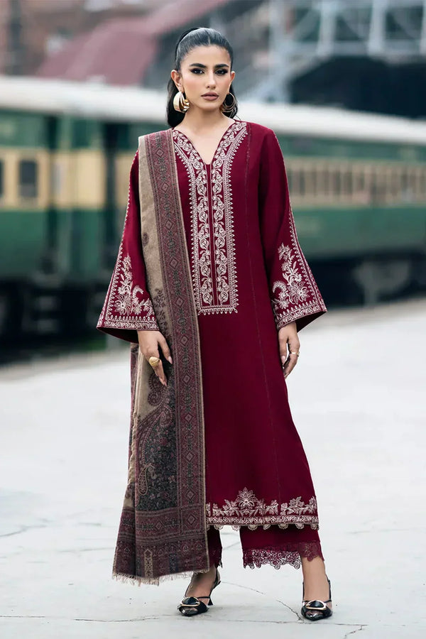 Lawn-3PC Embroidered Shirt with Digital Printed Jacquard Dupatta-1148