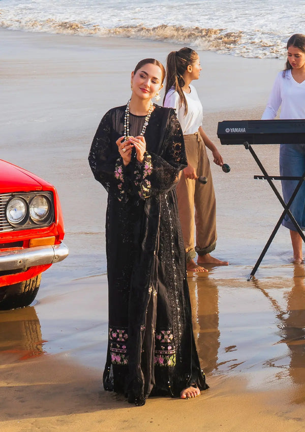 Dhanak 3PC Embroidered With Organza Embroidered Dupatta-163